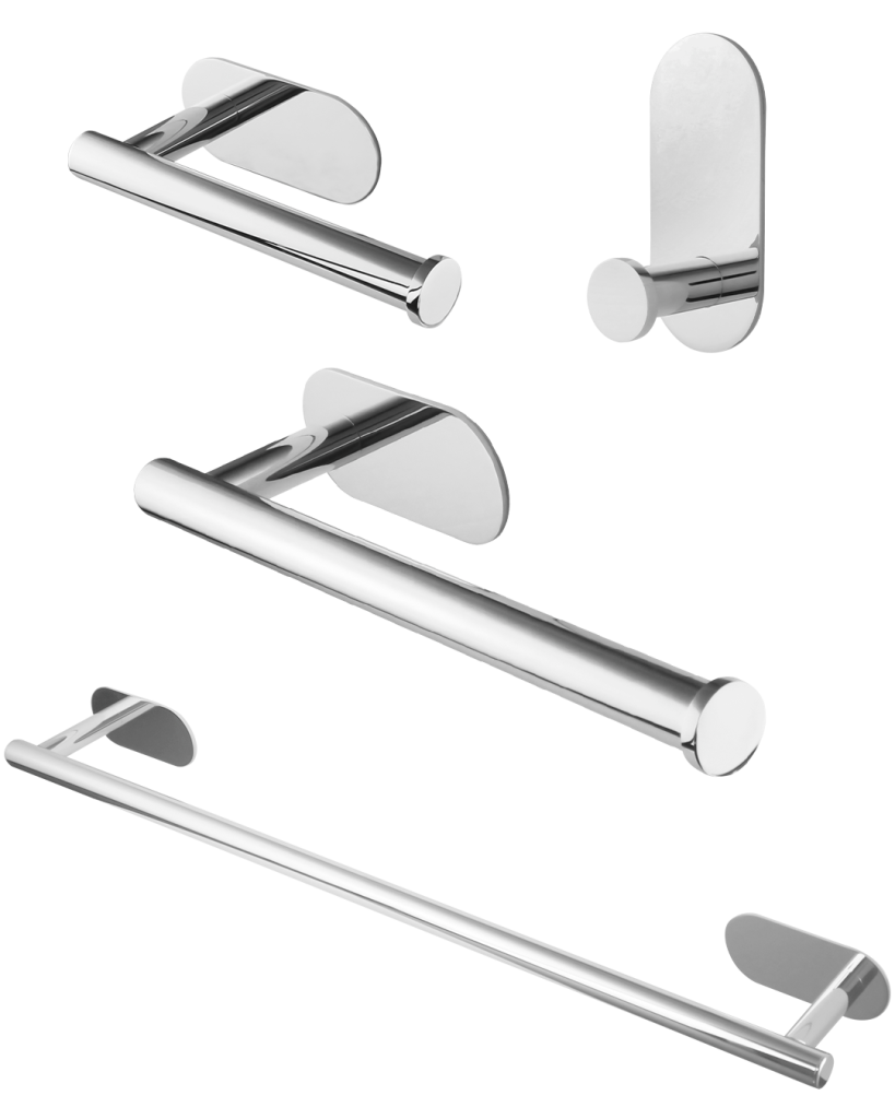 Kit de acessórios para banheiro, autocolante